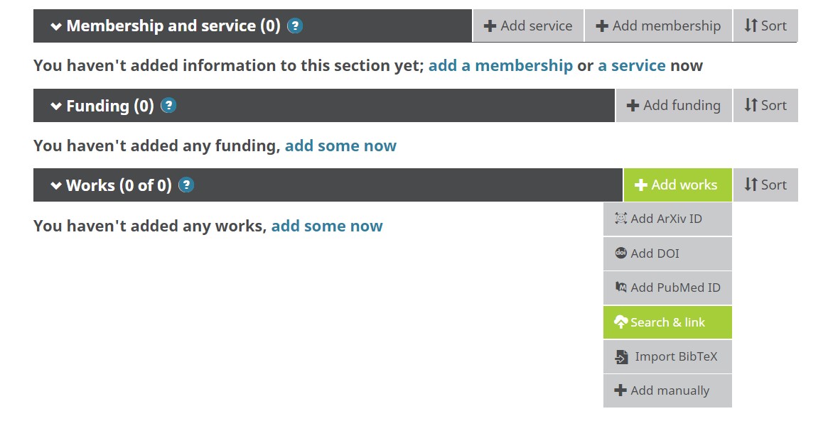 ORCID Search & Link screenshot ORCID Search & Link screenshot