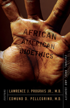 Book cover of "African American Bioethics : Culture, Race, and Identity"