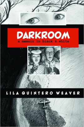 An arresting and moving personal story about childhood, race, and identity in the American South, rendered in stunning illustrations by the author, Book cover of "Darkroom : A Memoir in Black and White"
