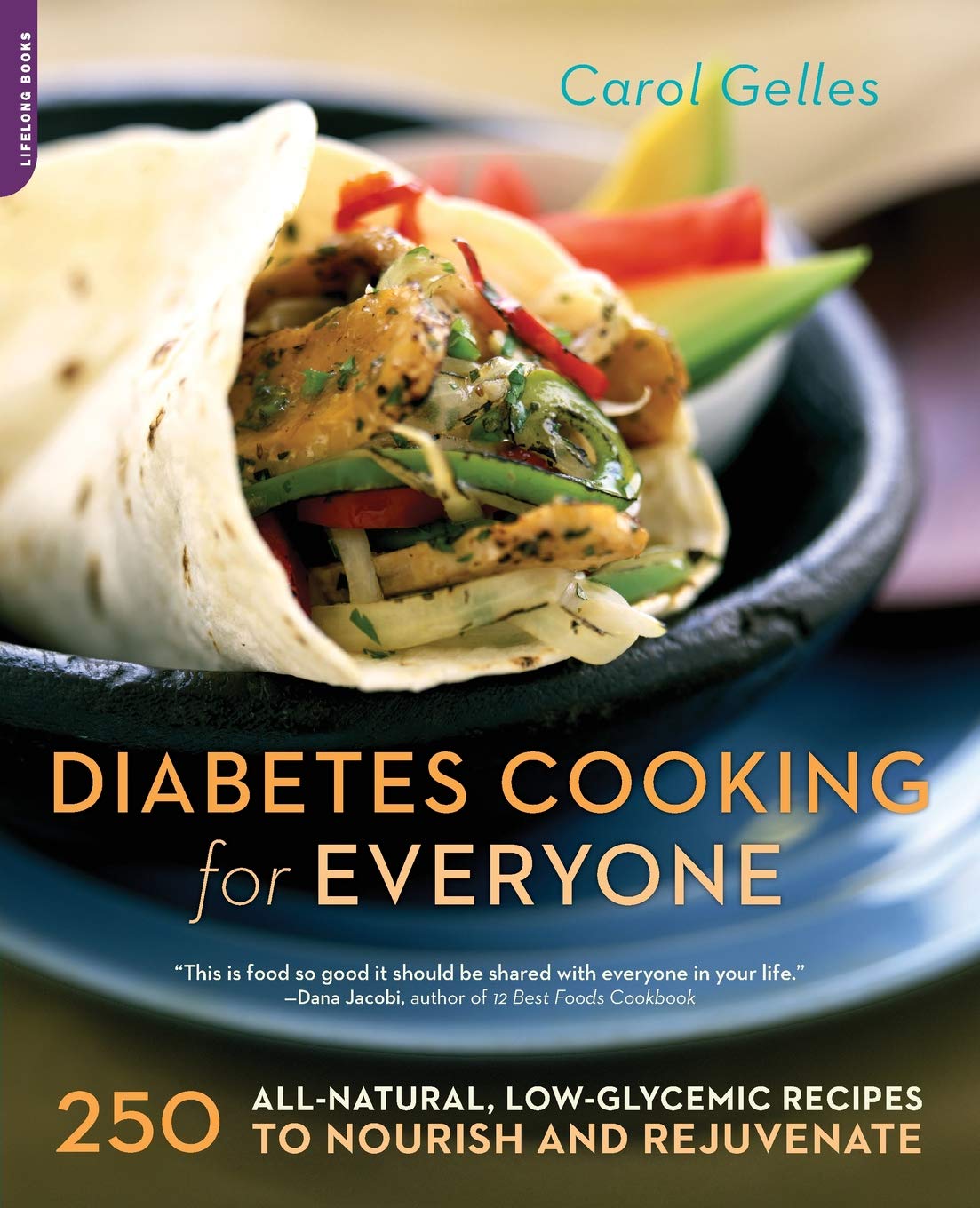 All 250 of the recipes in Diabetes Cooking for Everyone accommodate the dietary restrictions that accompany common diabetes complications by providing recipe variations for reducing fat and saturated fat, cholesterol, sodium, protein, or carbohydrates Book cover of "The Diabetes Cooking for Everyone : 250 All-Natural, Low-Glycemic Recipes to Nourish and Rejuvenate"