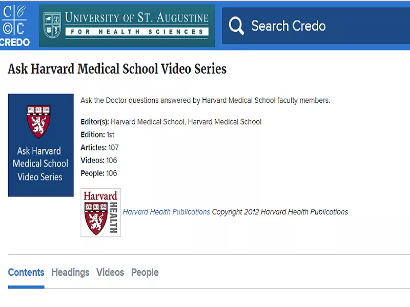 Ask Harvard Medical School Video Series